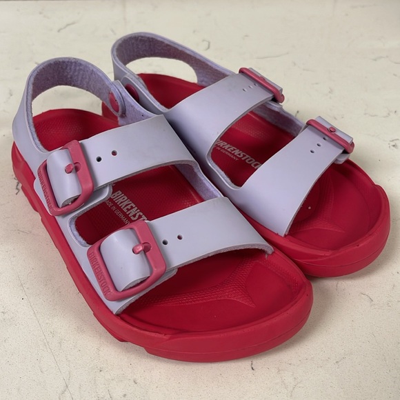 Birkenstock Mogami Birko-Flor Size US 2 Euro 33 Pink & Purple Sandals - Picture 12 of 16